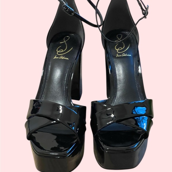 Sam Edelman Jullian Black Patent Platform Heels, 9 - Picture 8 of 10